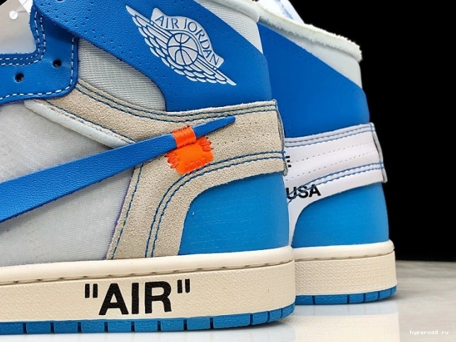 Jordan Off-White 1 Blue Powder AQ0818-148 Air UNC 1006